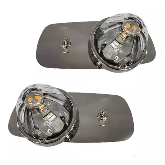 Compatible with Kenworth T660/W900 Cab Light Watermelon BRACKETS ONLY. LH & RH