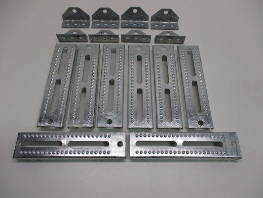 (8) Boat Pontoon Trailer 10" Bolster Bunk Board Adjustable Swivel Bracket Kits