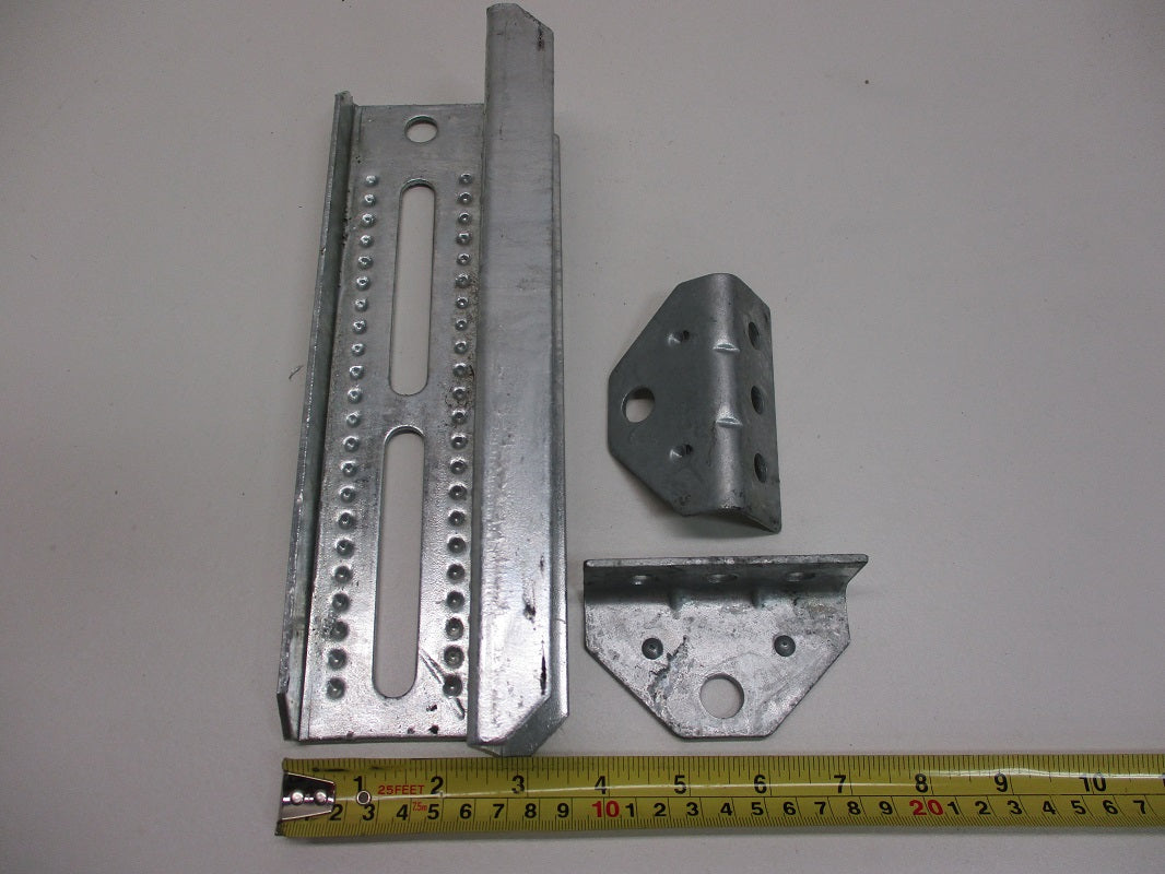 (2) Boat Pontoon Trailer 10" Bolster Bunk Board Adjustable Swivel Bracket Kits