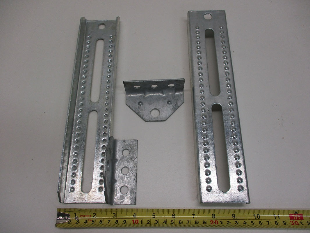 (2) Boat Pontoon Trailer 12" Bolster Bunk Board Adjustable Swivel Bracket Kits