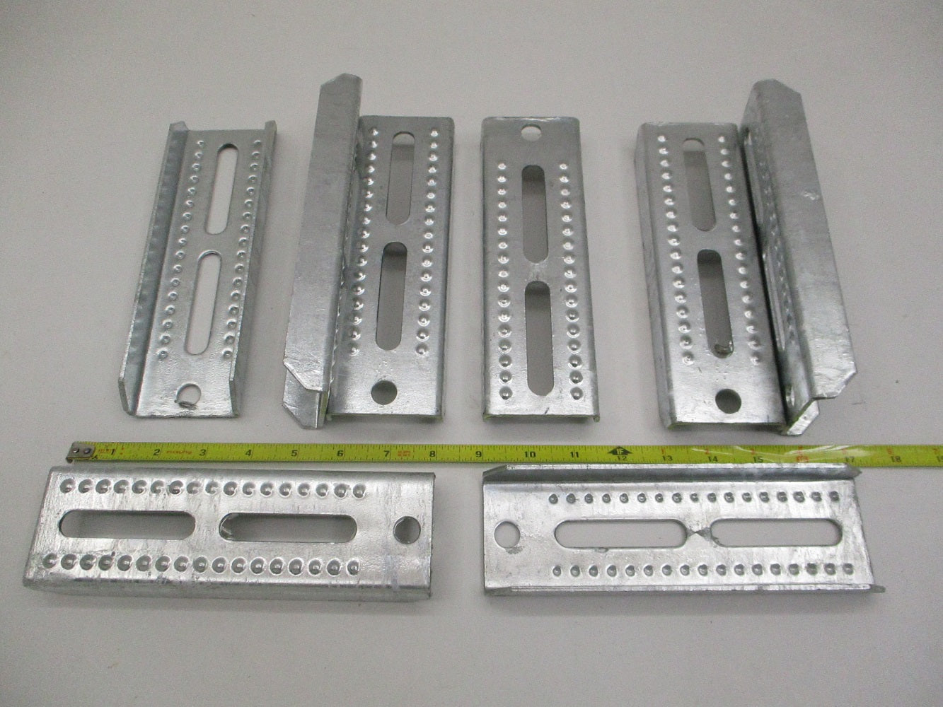 (8) Boat Pontoon Trailer 8" Galvanized Steel Bolster Bunk Board Brackets