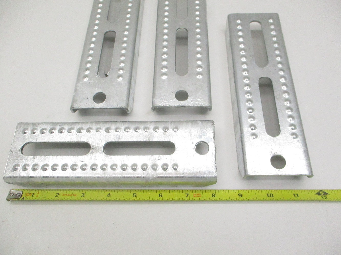 (4) Boat Pontoon Trailer 8" Galvanized Steel Bolster Bunk Board Brackets