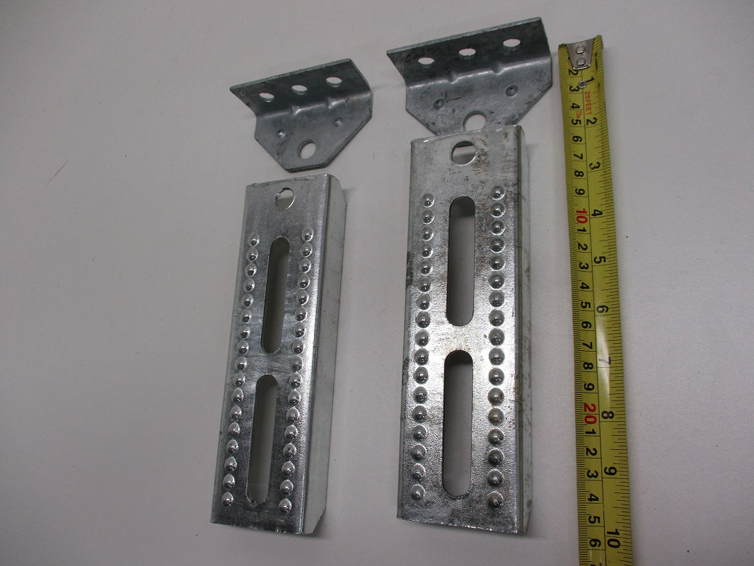 (2) Boat Pontoon Trailer 8" Bolster Bunk Board Adjustable Swivel Bracket Kits