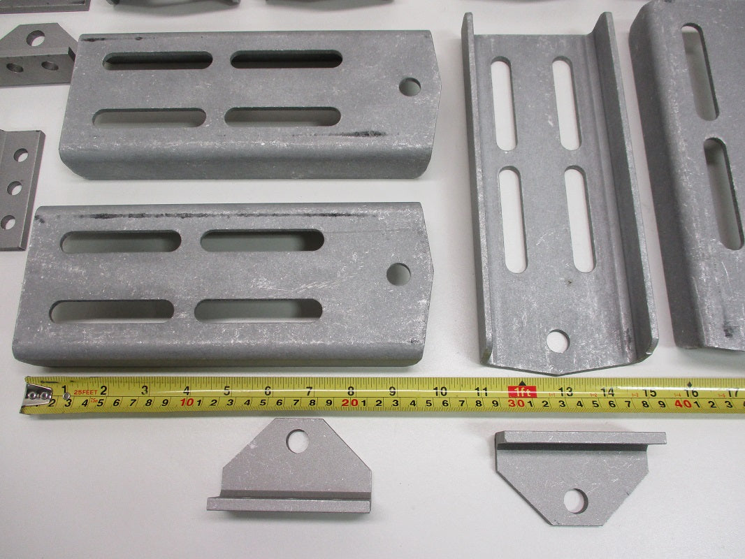 (8) Aluminum Boat Pontoon Trailer 9.75" Bolster Bunk Board Swivel Bracket Kits