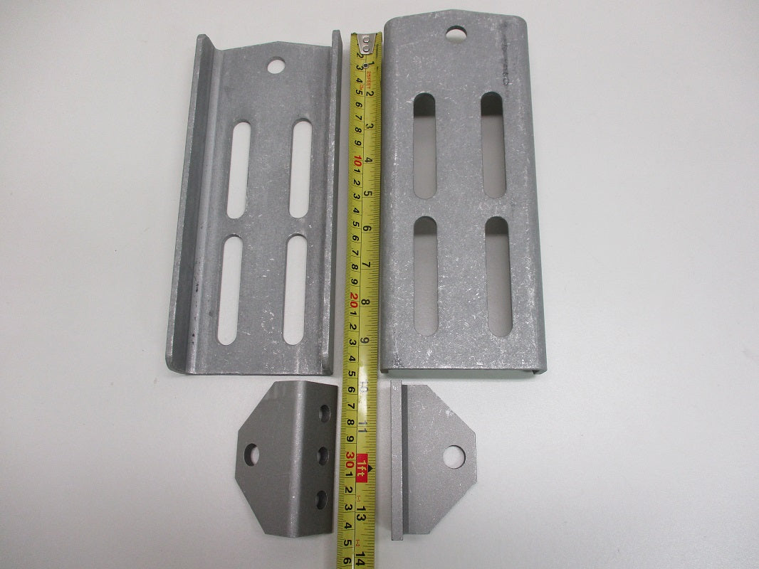 (2) Aluminum Boat Pontoon Trailer 9.75" Bolster Bunk Board Swivel Bracket Kits