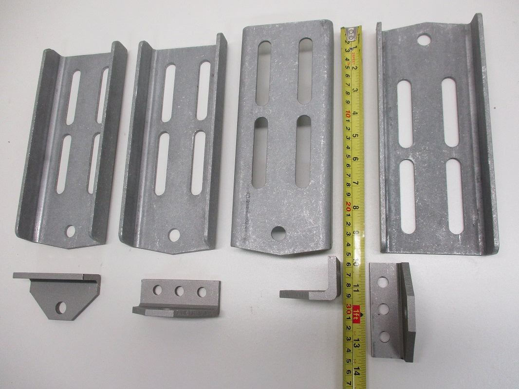 (4) Aluminum Boat Pontoon Trailer 9.75" Bolster Bunk Board Swivel Bracket Kits