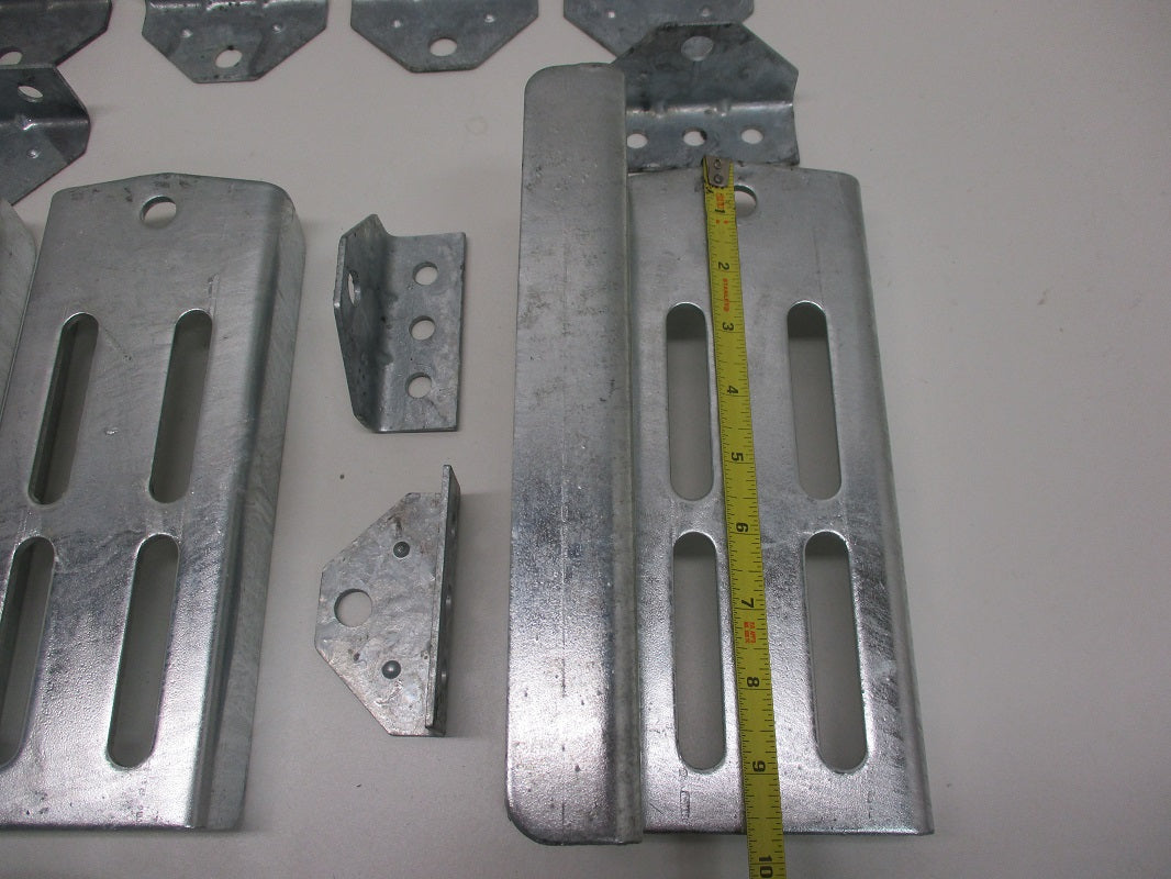 (8) Boat Pontoon Trailer 9.75" Bolster Bunk Board Adjustable Swivel Bracket Kits