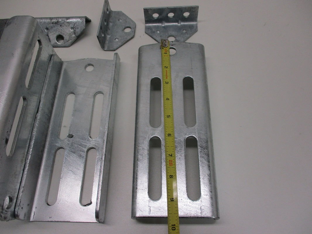 (4) Boat Pontoon Trailer 9.75" Bolster Bunk Board Adjustable Swivel Bracket Kits