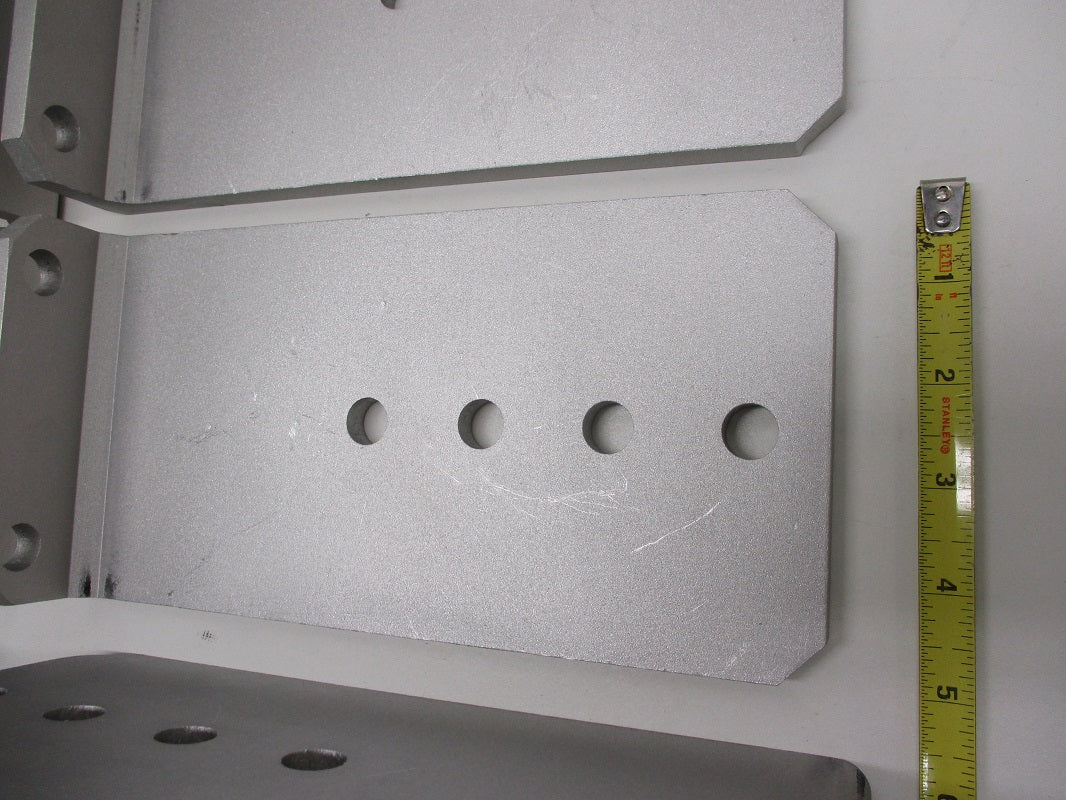 (8) Vertical Pontoon Boat Trailer Bunk Bolster L Brackets / 5" by 10" Aluminum