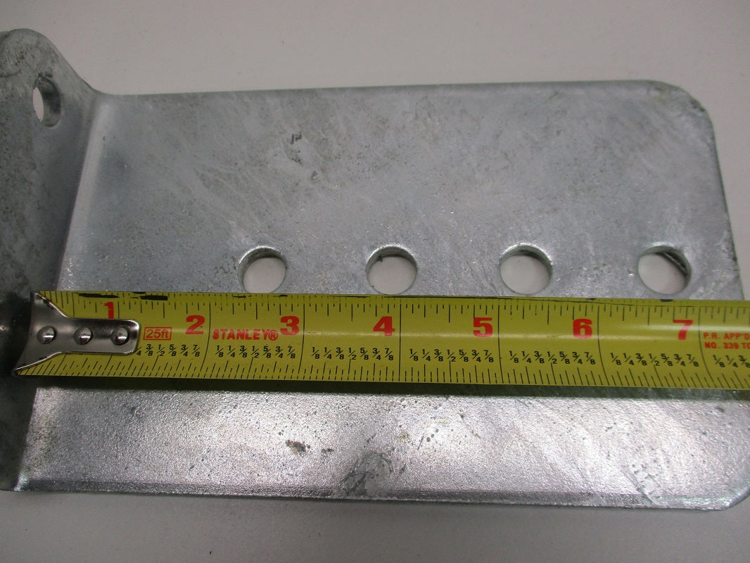 (2) Vertical Pontoon Boat Trailer Bunk Bolster L Brackets / 5" by 8" Galvanized