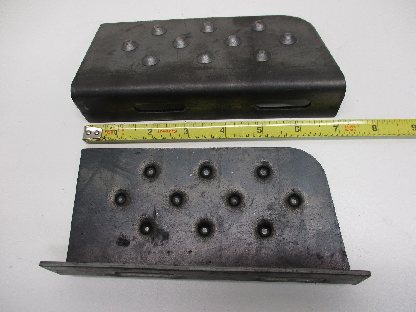 Steel Pontoon Boat Trailer Foot Pad Step Footpad Steps L-R / Weld or Bolt On