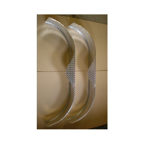 (2) Tandem Aluminum Double Axle Tread Plate Trailer Fenders 72"L 20"H 9"W