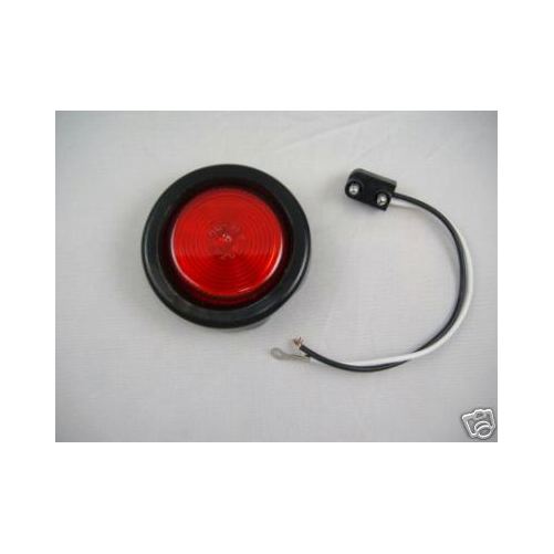 Red Incandescent 2" Round Truck Trailer Side Marker Clearance Light