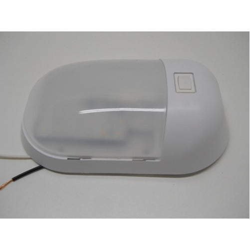White LED Truck Semi Van RV Bus Trailer Utility Dome Light / On Off Switch