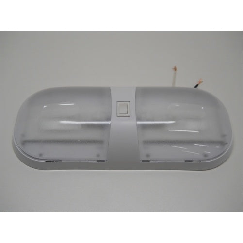 Command 001-902 RV Bus Trailer Dome Ceiling Light / Double Bulb / With Switch