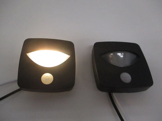 (2) White LED Motion Sensor Detector RV Trailer 12V Accent Courtesy Step Lights