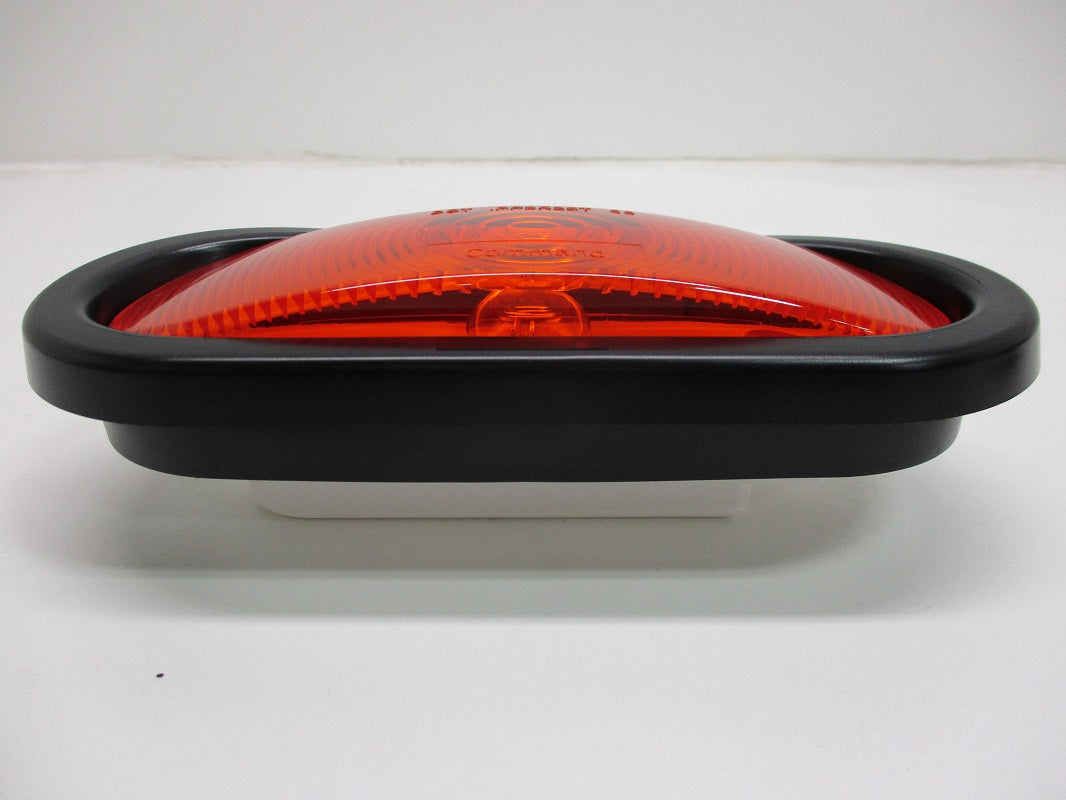 (50) Amber 6 inch Oval Truck Trailer Camper Turn Signal Marker Lights / Grommets