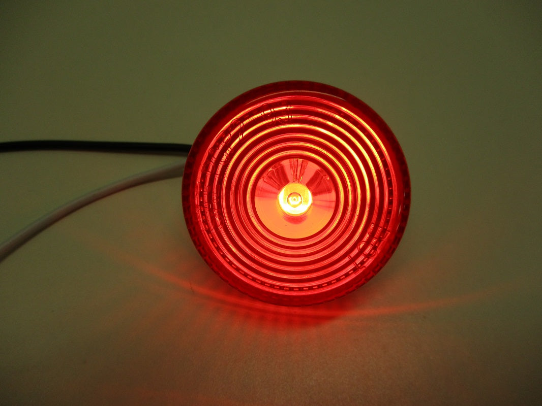 (10) Red 2" Round Incandescent Truck Camper Trailer Marker Clearance Lights