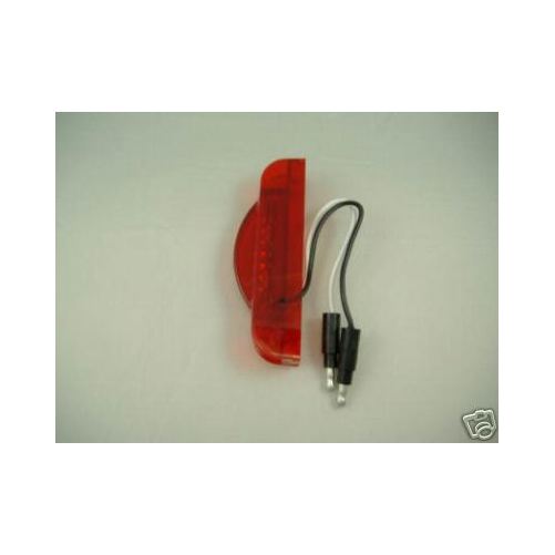 Red 7 LED 4" Slim Truck Trailer Side Marker Clearance Light / Red Lens
