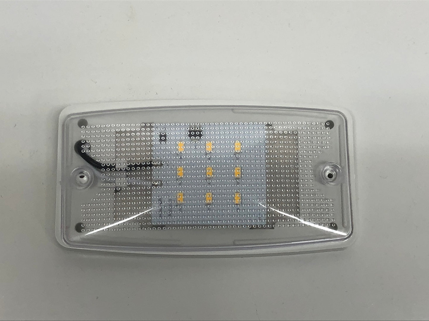 (1) 5.8"L x 3.1"W White 9 LED Interior Dome Light Camper RV Trailer Truck Bus