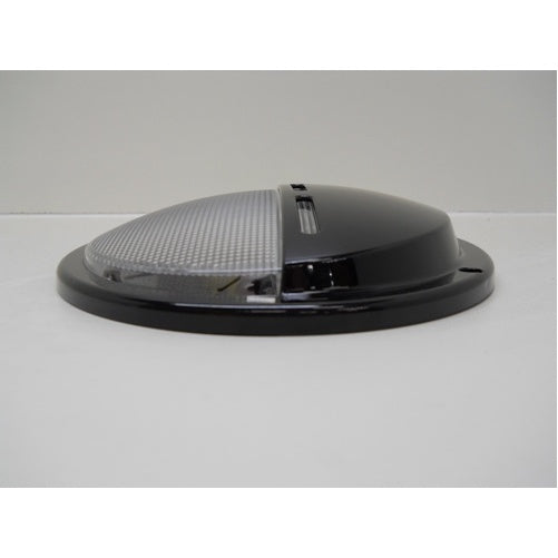 12V 25W 9" Oval Low Profile RV Trailer Camper Utility Porch Scare Light / Black