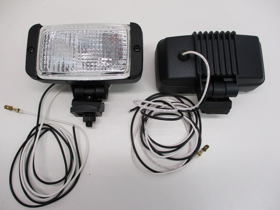 (2) 25W Halogen Utility Work Fog Lights / 4.5 inch by 2.5 inch Lens / Stud Mount