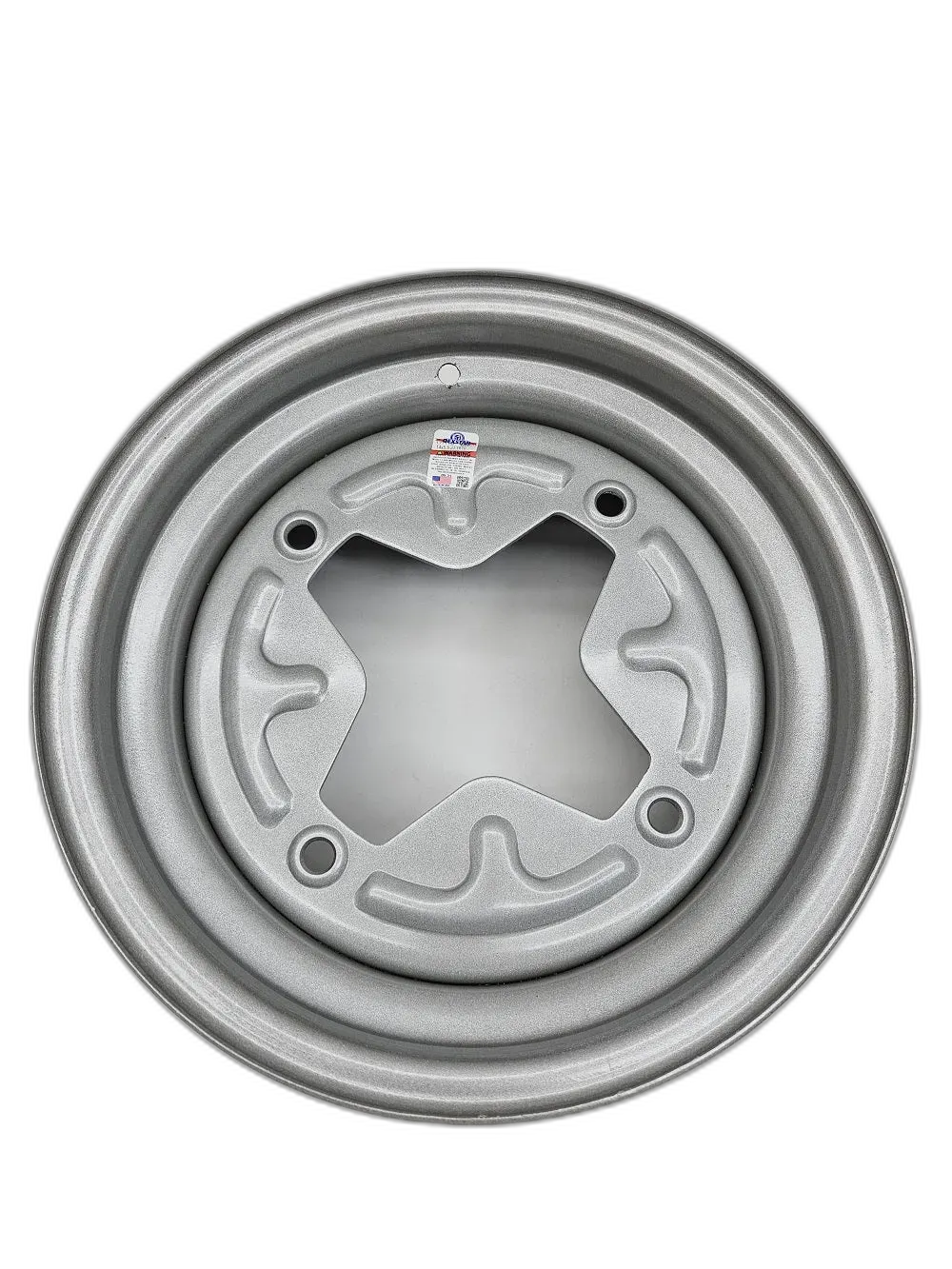 14" Dexstar Trailer Camper Vintage 14" Wheel Rim 14x5.5 / 4 Bolt / Sparkle Silver