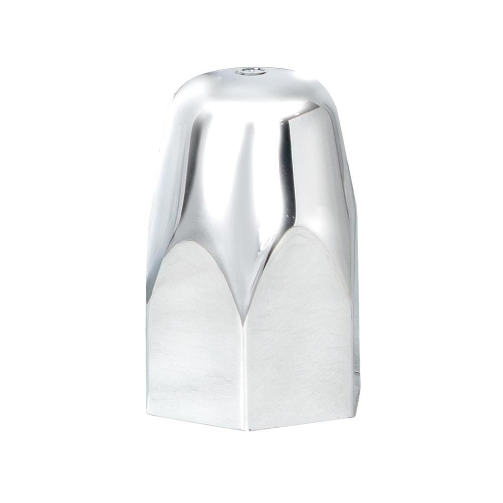 20 Pack 1-1/2” X 2-3/4” CHROME PLASTIC TALL NUT COVER - PUSH-ON 20 PACK