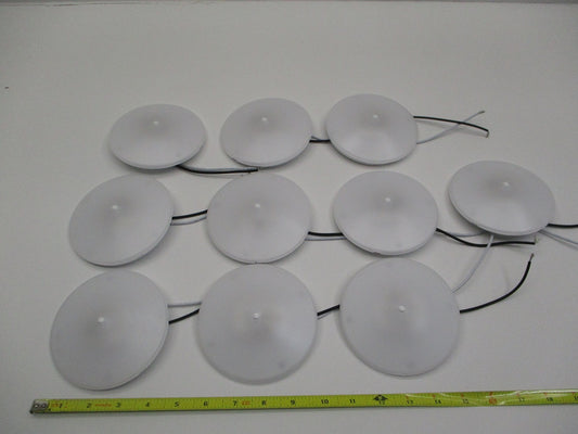 (10) White LED 001-1051 Round 4.5 Inch Camper RV Trailer Dome Lights With Switch