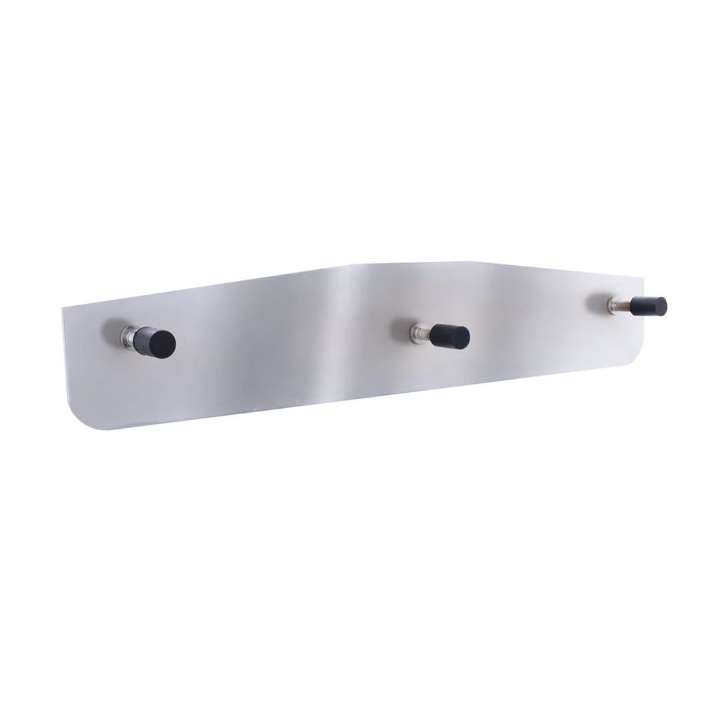 Pair of 3"x12" Chrome Bottom Mud Flap Weight Plates-Welded Stud