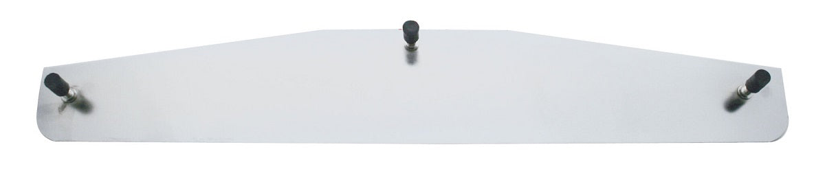 Pair of 3"x14" Chrome Bottom Mud Flap Weight Plates - Welded Stud