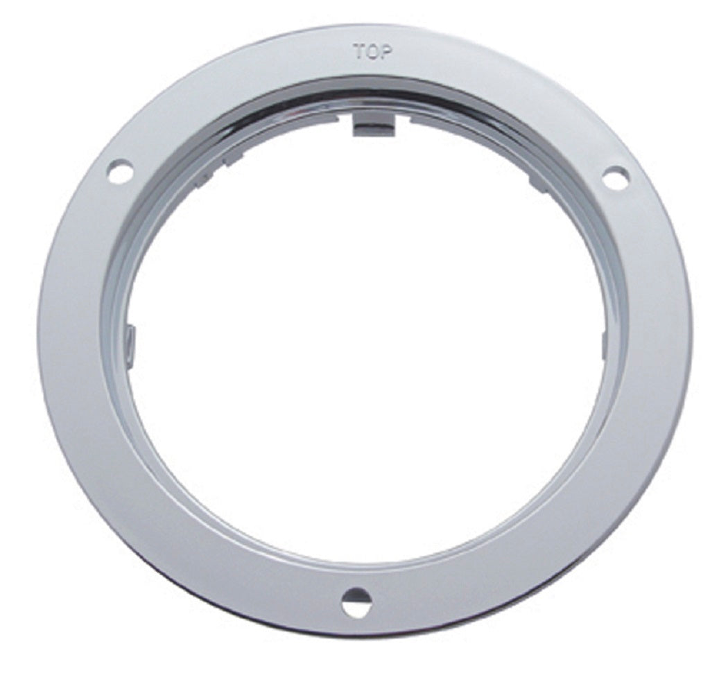 4" Chrome Plastic Mounting Bezel for 4" Stop Turn Taillights