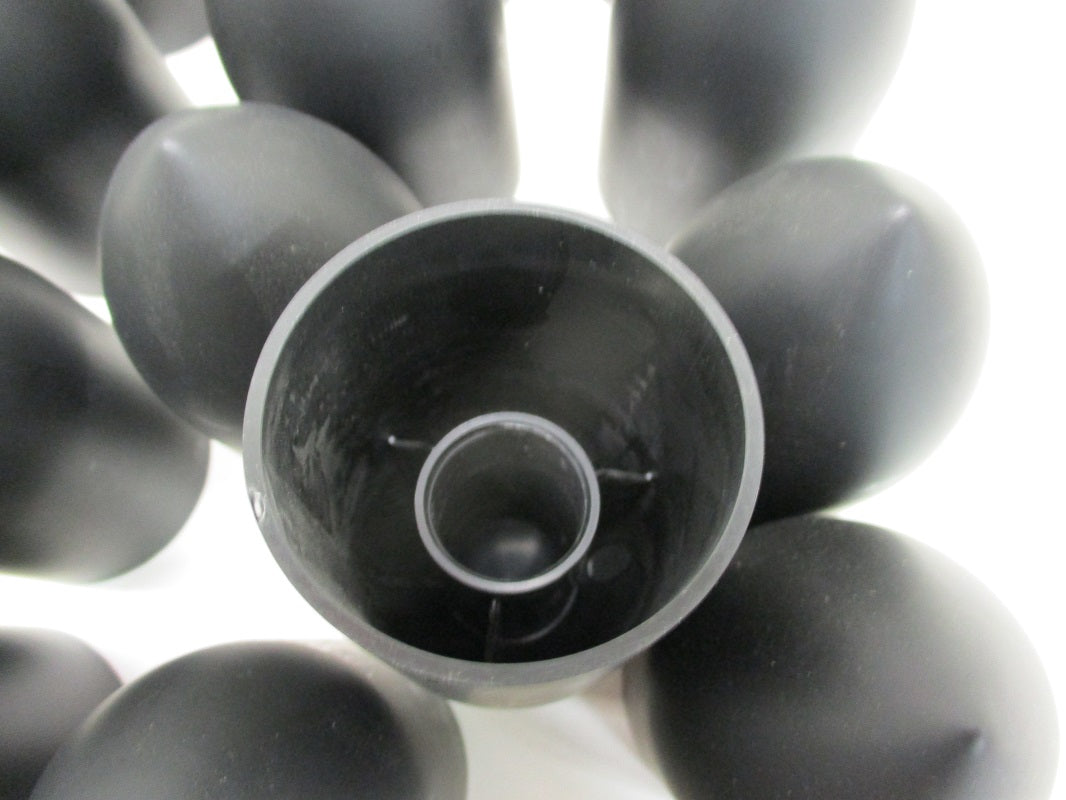 (20) Wheel Lugnut Black Plastic 33mm Thread On Bullet Nut Covers Caps / 3 7/8"