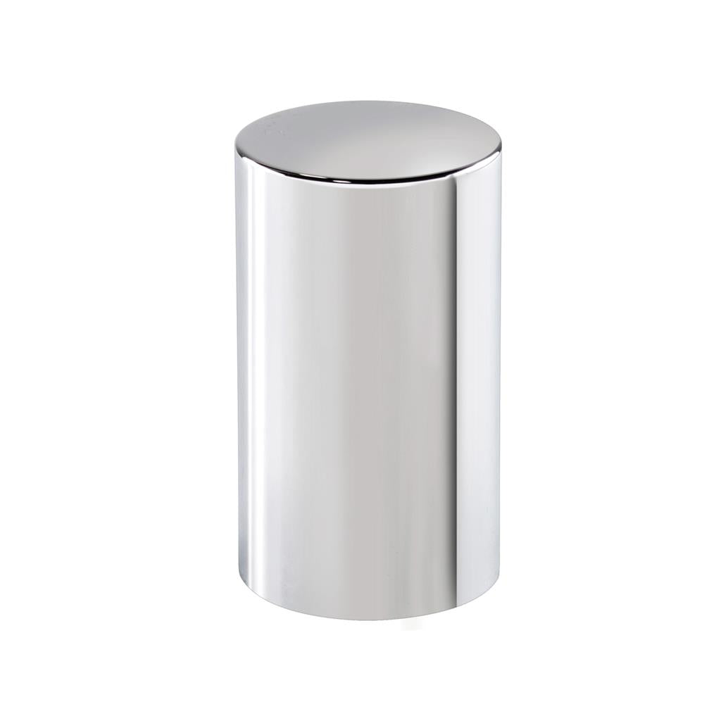 20 Pack 33mm x 3-1/2" Chrome Plastic Cylinder Nut Cover - Push-On