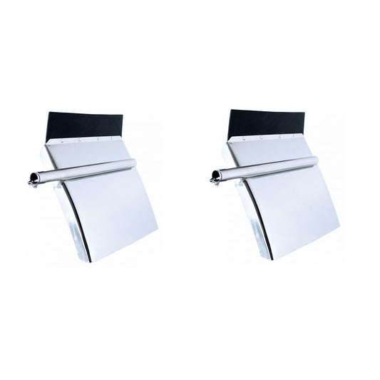 Commercial Truck Stainless Steel Quarter Fender Set (24x24)