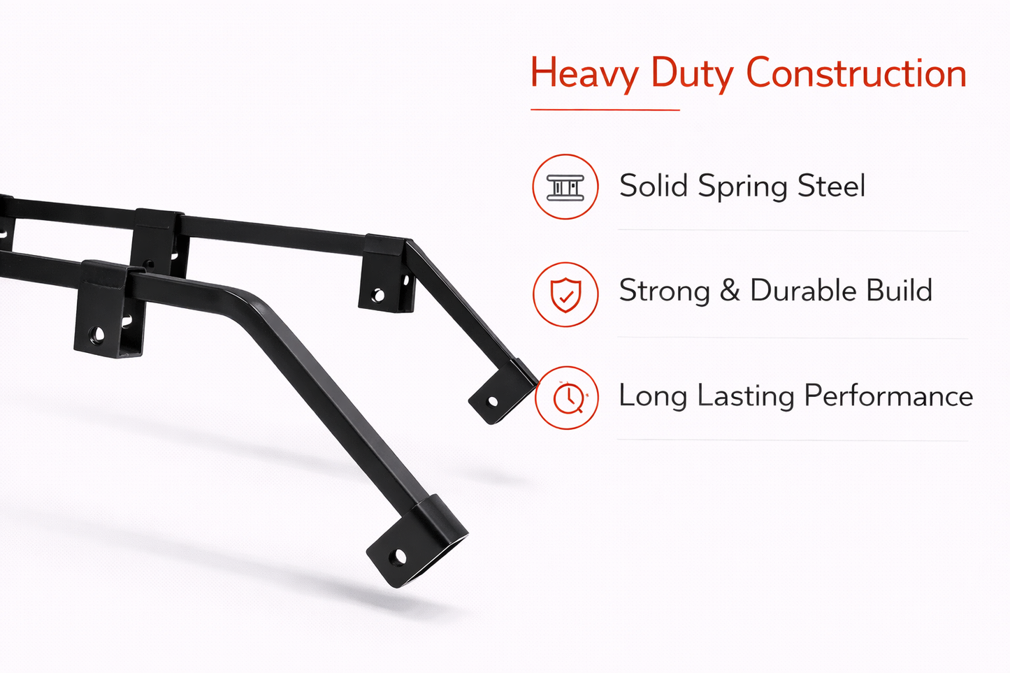 (1) PAIR OF BLACK ANGLED MUD FLAP HANGER 30" HEAVY DUTY STEEL SET SEMI TRUCK