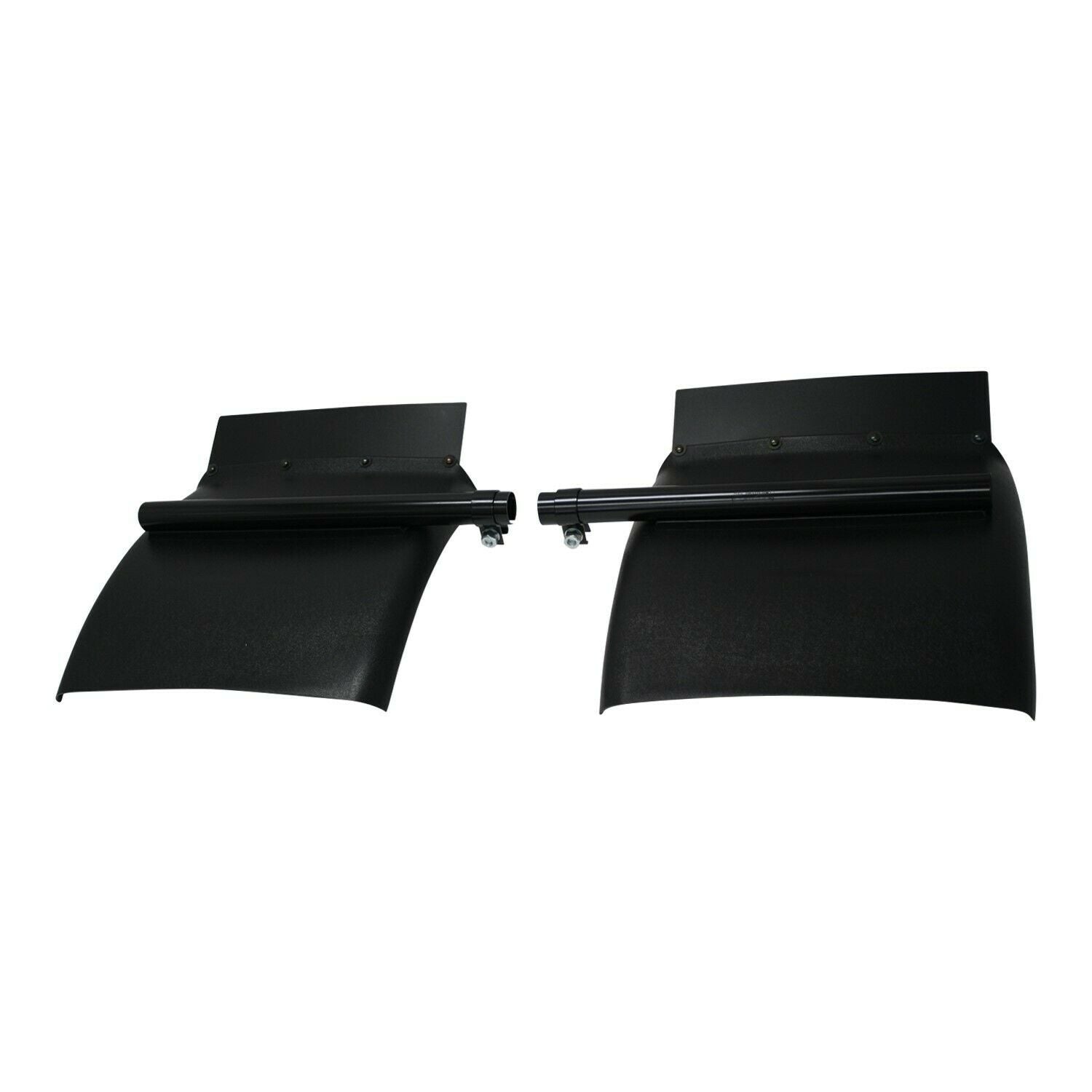 1 Pair 24" x 24" Black Poly Quarter Fenders Semi Truck