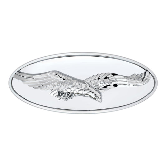 Chrome Oval Emblem - 3D Eagle Truck RV Couch Semi