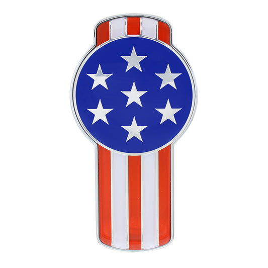 Chrome Die Cast USA Flag Emblem  Fits Kenworth T680 & T880