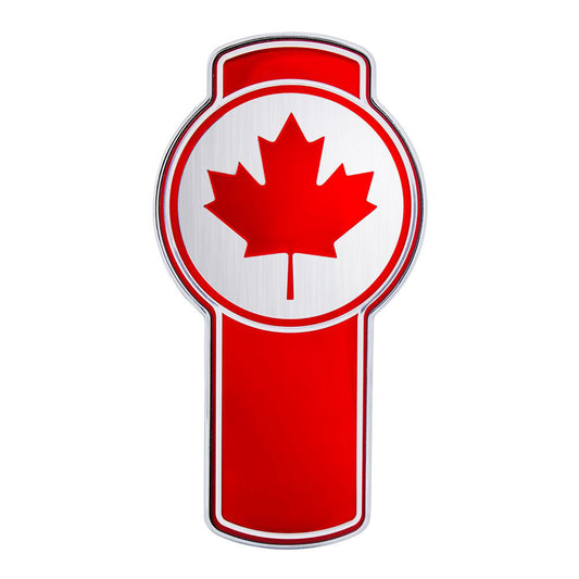 Chrome Die Cast Canada Flag Emblem  Fits Kenworth T680 & T880