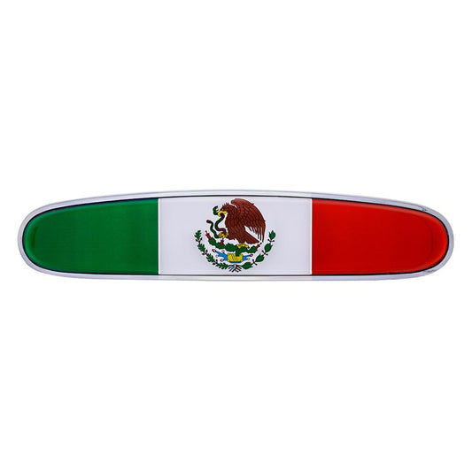 Chrome Die Cast Mexico Flag Emblem For Various Freightliner Models