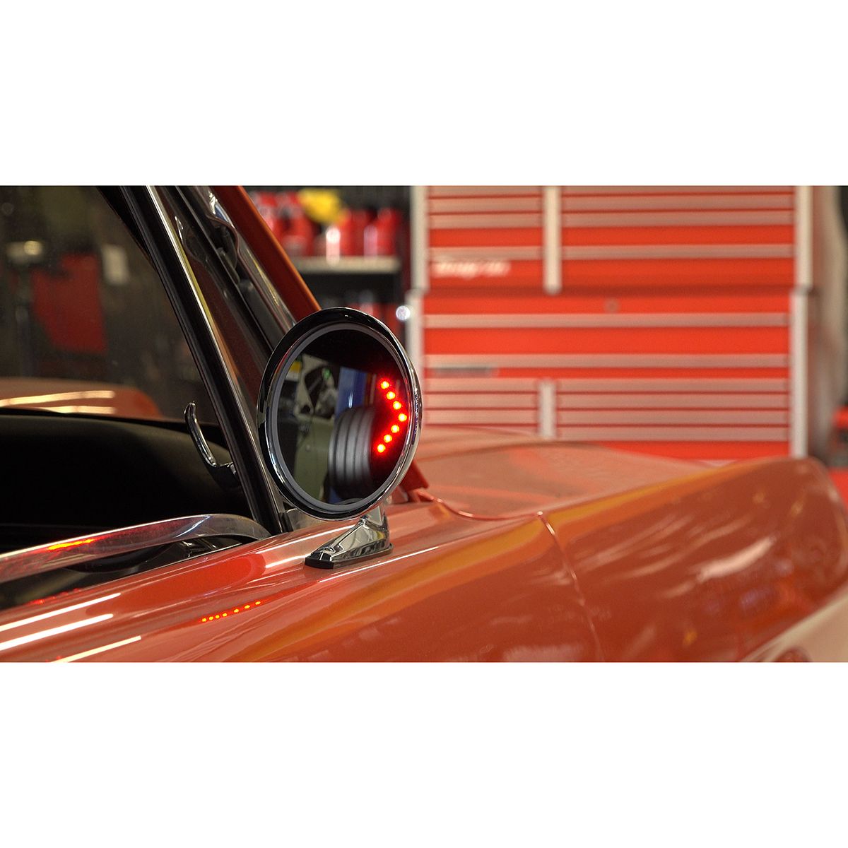 Exterior Mirror w/Convex Glass LED Turn Compatible for 1964.5-66 Ford Mustang