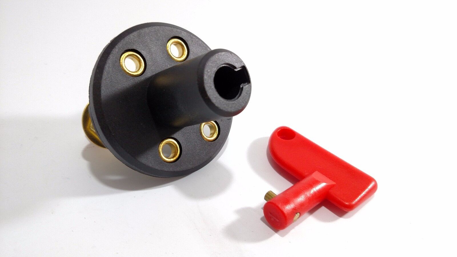 Battery Disconnect Cut Off Kill Switch w/ Key - Truck, Car, RV - Plastic Housing