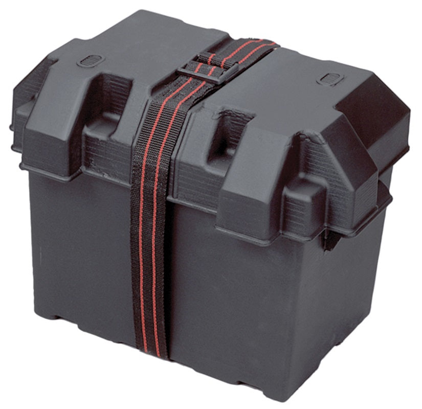 Marine Boat RV Camper Trailer Plastic Battery Box Tray Holder / Strap / Grp 27