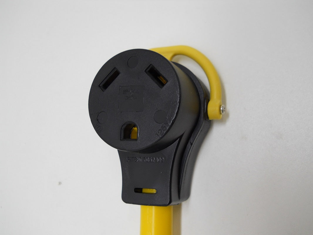 30A Female To 15A Male 18" Pigtail RV Camper Motor Home Dog Bone Adapter Cord