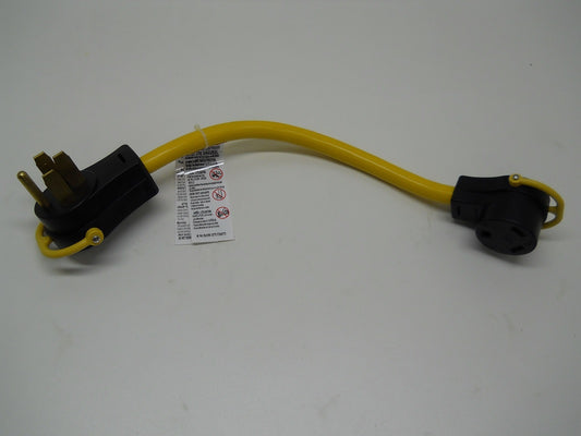 30A Female To 50A Male 18" Pigtail RV Camper Motor Home Dog Bone Adapter Cord