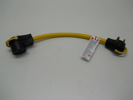 50A Female To 30A Male 18" Pigtail RV Camper Motor Home Dog Bone Adapter Cord