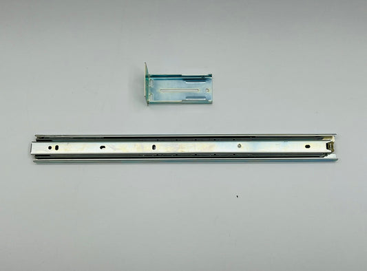 Center Drawer Mount Slide Zinc 14” for Kitchens, Bathrooms