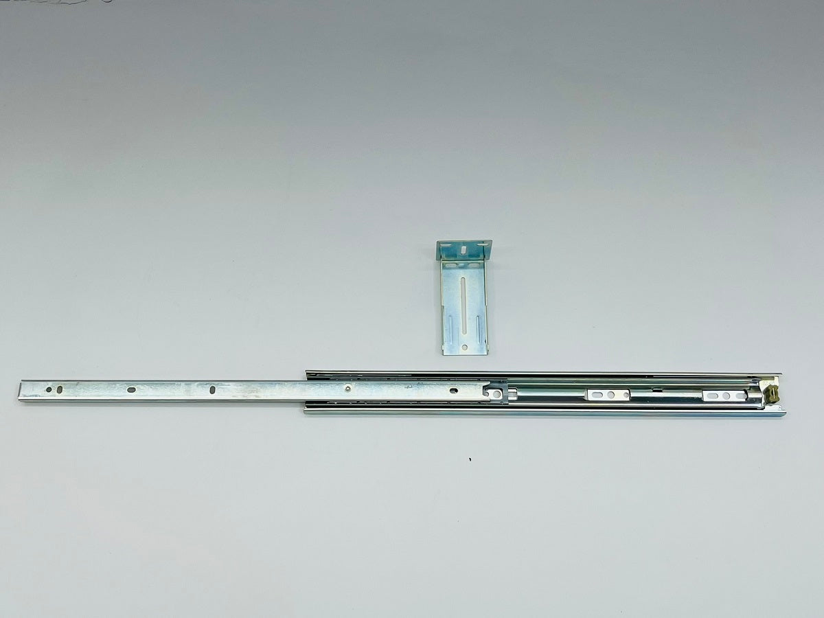 Center Drawer Mount Slide Zinc 14” for Kitchens, Bathrooms