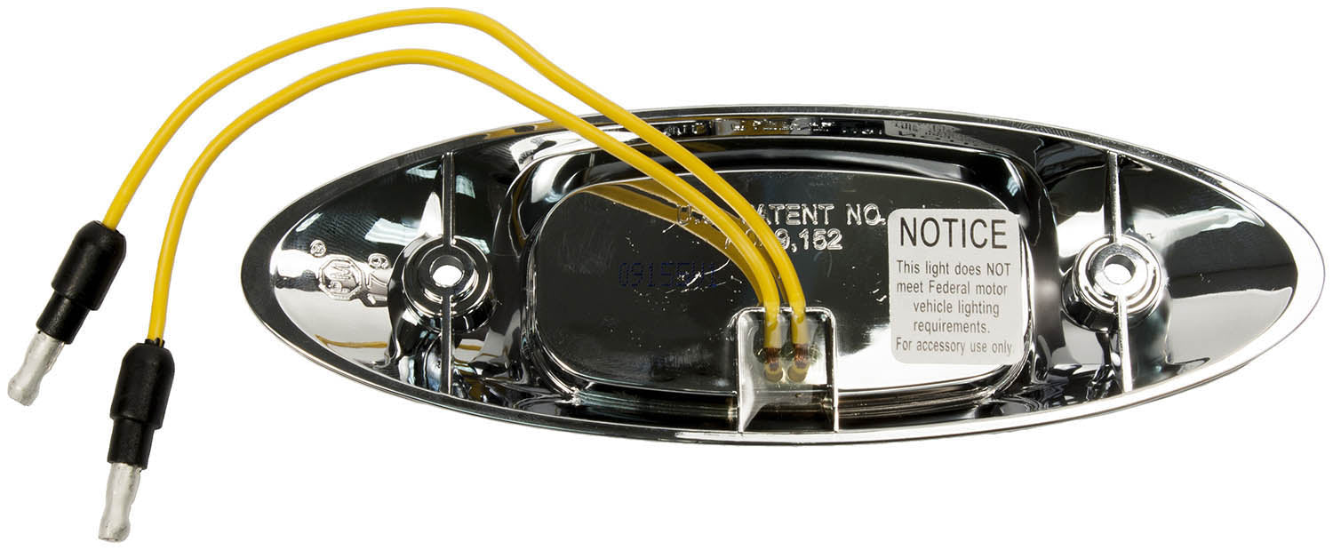 Red LED Truck Trailer Marker Clearance Light W/3D Tunnel Affect When On.